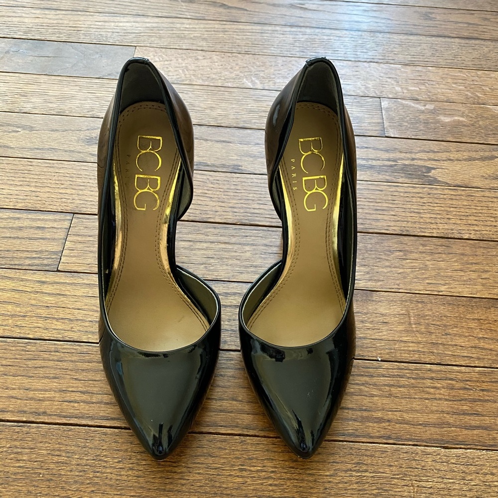 BCBG black stiletto heels